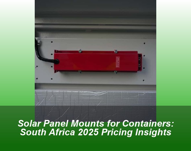 Solar Panel Mounts for Containers: South Africa 2025 Pricing Insights